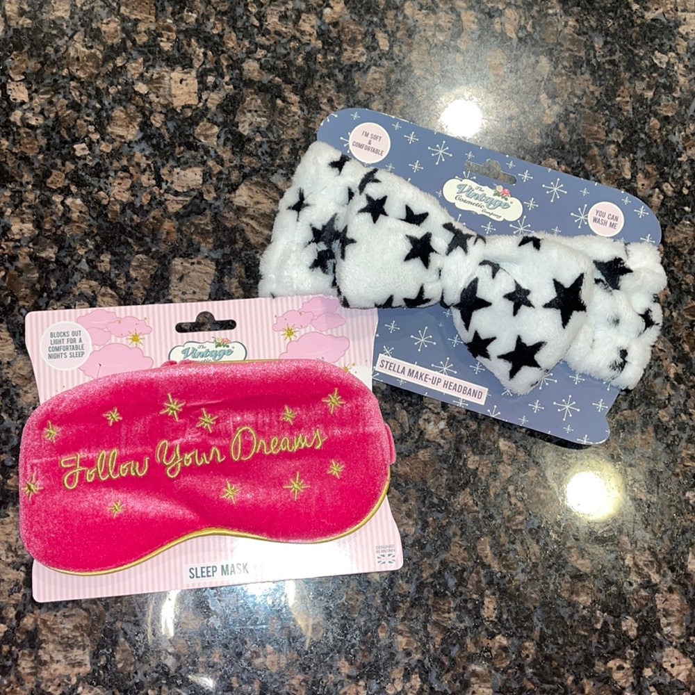 Sleep Mask and Cosmetic Headband